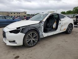 Infiniti q60 Luxe salvage cars for sale: 2021 Infiniti Q60 Luxe