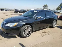Salvage cars for sale at Woodhaven, MI auction: 2012 Chrysler 200 Limited
