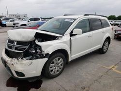 Salvage cars for sale at Grand Prairie, TX auction: 2019 Dodge Journey SE