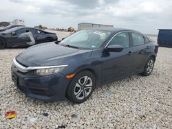 Salvage cars for sale from Copart New Braunfels, TX: 2018 Honda Civic LX