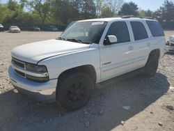 Chevrolet salvage cars for sale: 2001 Chevrolet Tahoe K1500