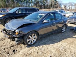 Salvage cars for sale at North Billerica, MA auction: 2005 Acura TSX