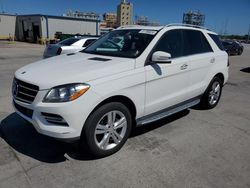 Salvage cars for sale from Copart New Orleans, LA: 2015 Mercedes-Benz ML 350