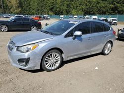 Salvage cars for sale from Copart Graham, WA: 2013 Subaru Impreza Premium