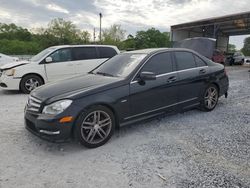 Mercedes-Benz salvage cars for sale: 2012 Mercedes-Benz C 250