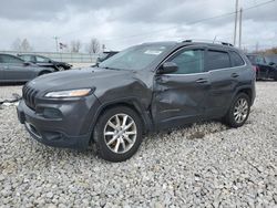 Salvage cars for sale at Wayland, MI auction: 2014 Jeep Cherokee Limited