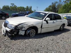 Salvage cars for sale at Riverview, FL auction: 2002 Lincoln Town Car Signature