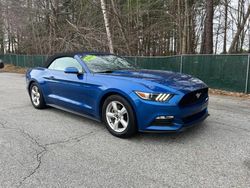 Salvage cars for sale at North Billerica, MA auction: 2017 Ford Mustang