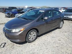 Salvage cars for sale at Magna, UT auction: 2012 Honda Civic LX