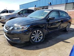 Salvage cars for sale at Woodhaven, MI auction: 2015 Honda Accord Sport