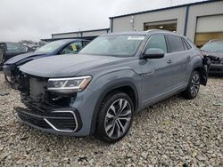 Salvage cars for sale at Wayland, MI auction: 2022 Volkswagen Atlas Cross Sport SEL Premium R-Line