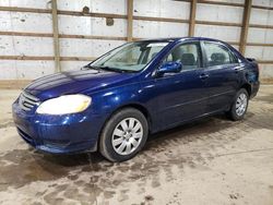 Salvage cars for sale from Copart Columbia Station, OH: 2004 Toyota Corolla CE