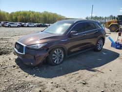 Salvage cars for sale at Windsor, NJ auction: 2020 Infiniti QX50 Pure