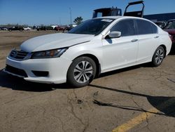 Salvage cars for sale at Woodhaven, MI auction: 2015 Honda Accord LX