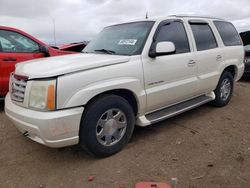 Salvage cars for sale at Elgin, IL auction: 2002 Cadillac Escalade Luxury