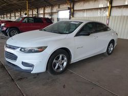 Chevrolet salvage cars for sale: 2016 Chevrolet Malibu LS