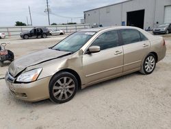 Salvage cars for sale at Jacksonville, FL auction: 2007 Honda Accord EX