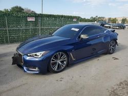 Salvage cars for sale from Copart Orlando, FL: 2019 Infiniti Q60 Pure