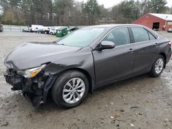 Salvage cars for sale at Mendon, MA auction: 2016 Toyota Camry LE