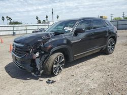 Salvage cars for sale at Mercedes, TX auction: 2024 Volkswagen Atlas Cross Sport SEL Premium R-Line