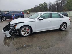 Salvage cars for sale at Brookhaven, NY auction: 2021 Audi S4 Premium Plus