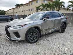 Salvage cars for sale from Copart Opa Locka, FL: 2022 Lexus RX 350 F-Sport