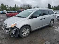 Salvage cars for sale from Copart Portland, OR: 2013 Honda Odyssey LX