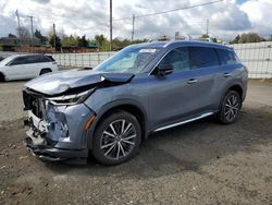 Salvage cars for sale from Copart Portland, OR: 2023 Infiniti QX60 Sensory