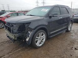 Salvage cars for sale from Copart Elgin, IL: 2017 Ford Explorer Limited