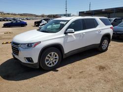 Salvage cars for sale at Colorado Springs, CO auction: 2020 Chevrolet Traverse LT