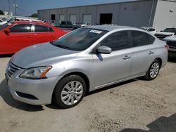 Salvage cars for sale at Jacksonville, FL auction: 2013 Nissan Sentra S