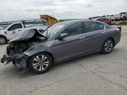 Salvage cars for sale at Grand Prairie, TX auction: 2013 Honda Accord LX