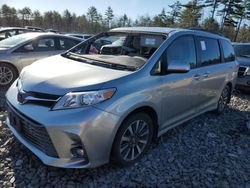 Vehiculos salvage en venta de Copart Windham, ME: 2019 Toyota Sienna XLE