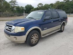 Salvage cars for sale from Copart Fort Pierce, FL: 2008 Ford Expedition EL Eddie Bauer