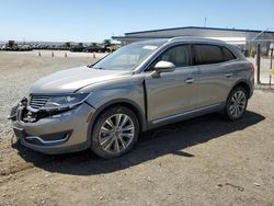 Salvage cars for sale from Copart San Diego, CA: 2016 Lincoln MKX Reserve