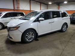 Salvage cars for sale from Copart Rocky View County, AB: 2015 Honda Odyssey EXL