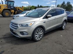 Salvage cars for sale at Denver, CO auction: 2018 Ford Escape Titanium