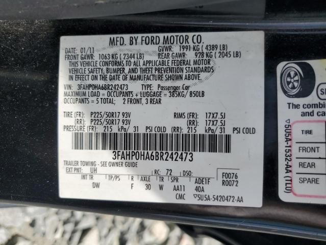 2011 Ford Fusion SE