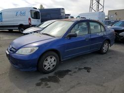 Salvage cars for sale at Hayward, CA auction: 2005 Honda Civic DX VP