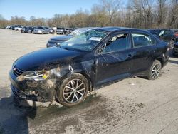 Salvage cars for sale at Ellwood City, PA auction: 2016 Volkswagen Jetta SE