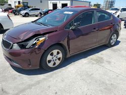 Salvage cars for sale at New Orleans, LA auction: 2017 KIA Forte LX
