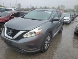 Salvage cars for sale at Bridgeton, MO auction: 2017 Nissan Murano S
