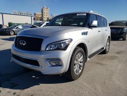 Salvage cars for sale at New Orleans, LA auction: 2017 Infiniti QX80 Base