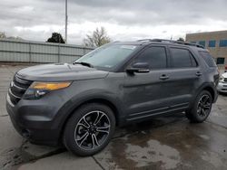Salvage cars for sale at Littleton, CO auction: 2015 Ford Explorer Sport