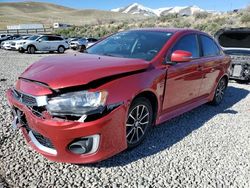 Salvage cars for sale at Reno, NV auction: 2017 Mitsubishi Lancer ES