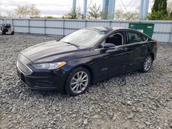 Salvage cars for sale at Windsor, NJ auction: 2017 Ford Fusion SE Hybrid
