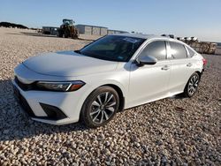 Salvage cars for sale at New Braunfels, TX auction: 2022 Honda Civic EX