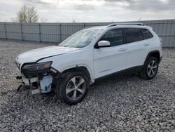 Salvage cars for sale at Wayland, MI auction: 2020 Jeep Cherokee Limited