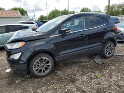 Salvage cars for sale from Copart Columbus, OH: 2020 Ford Ecosport Titanium
