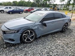 Salvage cars for sale at Byron, GA auction: 2022 Honda Accord Sport